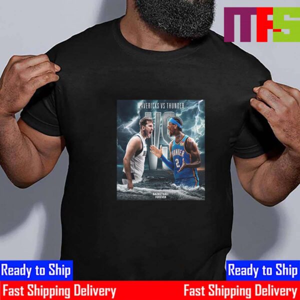 The Dallas Mavericks Vs The Oklahoma City Thunder In The Second Round NBA Playoffs 2024 Essential T-Shirt