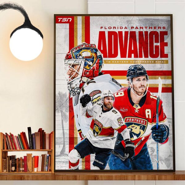 The Florida Panthers Advance To The Eastern Conference Finals 2024 Home Decoration Poster Canvas