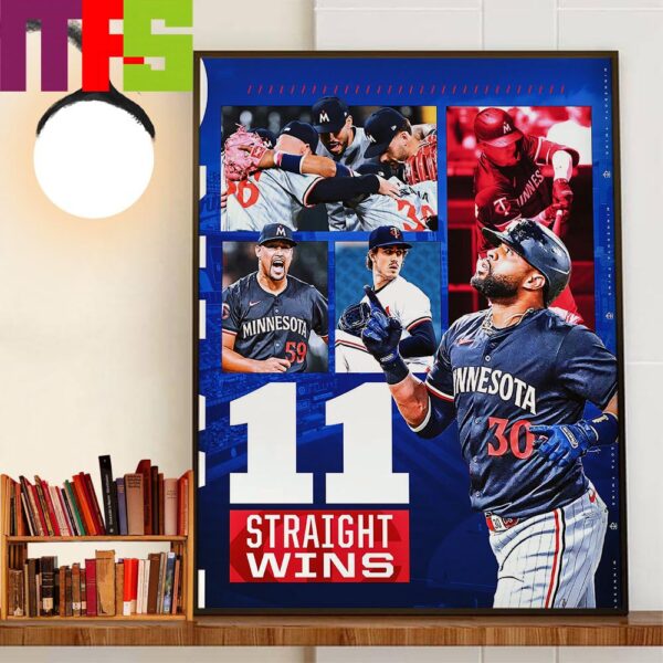 The Minnesota Twins Have Won 11 In A Row For The First Time Since 2006 Wall Decor Poster Canvas