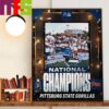 The Pittsburg State Gorillas Are The 2024 NCAA DII Mens Outdoor Track And Field National Champions Wall Art Decor Poster Canvas