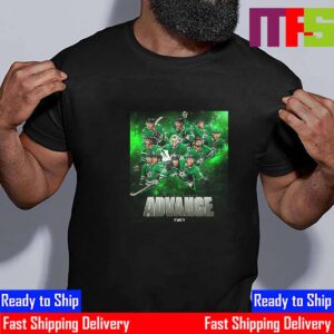 The Stars Beat The Golden Knights In Game 7 To Advance To The Second Round Stanley Cup Playoffs 2024 Essential T-Shirt