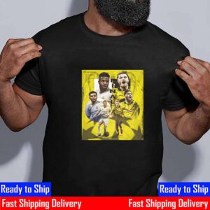The UEFA Champions League 2023-2024 Final Is Set Borussia Dortmund vs Real Madrid CF Essential T-Shirt The UEFA Champions League 2023-2024 Final Is Set Borussia Dortmund vs Real Madrid CF Essential T-Shirt