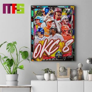 The WCWS NCAA Softball 8 Oklahoma City 2024 Home Decor Poster Canvas