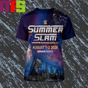 WWE SummerSlam In Minneapolis For Two Night August 1-2 2026 All Over Print Shirt