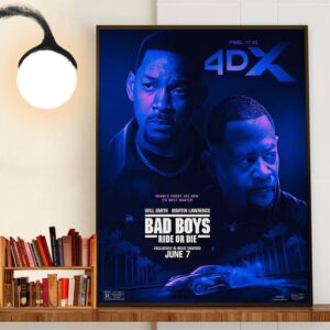 Will Smith And Martin Lawrence In Bad Boys Ride Or Die 4DX Official Poster Home Decoration Poster Canvas