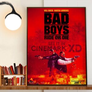 Will Smith And Martin Lawrence In Bad Boys Ride Or Die Cinemark XD Official Poster Home Decoration Poster Canvas