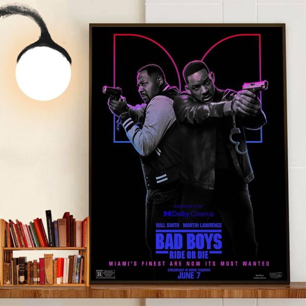 Will Smith And Martin Lawrence In Bad Boys Ride Or Die Dolby Cinema Official Poster Home Decoration Poster Canvas
