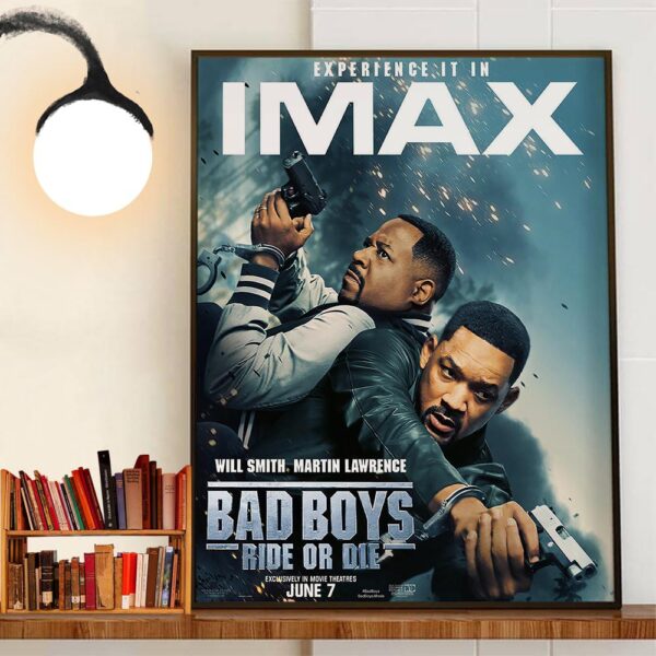 Will Smith And Martin Lawrence In Bad Boys Ride Or Die IMAX Official Poster Home Decoration Poster Canvas