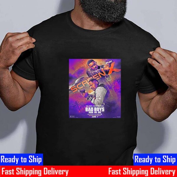 Will Smith And Martin Lawrence In Bad Boys Ride Or Die ScreenX Official Poster Essential T-Shirt