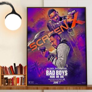 Will Smith And Martin Lawrence In Bad Boys Ride Or Die ScreenX Official Poster Home Decoration Poster Canvas Will Smith And Martin Lawrence In Bad Boys Ride Or Die ScreenX Official Poster Home Decoration Poster Canvas