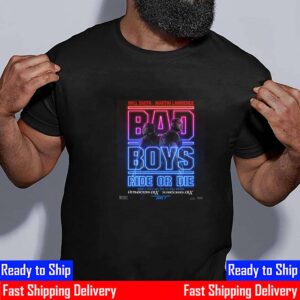 Will Smith And Martin Lawrence In Bad Boys Ride Or Die UltraScreen DLX And SuperScreen DLX Official Poster Essential T-Shirt Will Smith And Martin Lawrence In Bad Boys Ride Or Die UltraScreen DLX And SuperScreen DLX Official Poster Essential T-Shirt