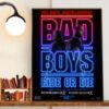 Will Smith And Martin Lawrence In Bad Boys Ride Or Die ScreenX Official Poster Home Decoration Poster Canvas