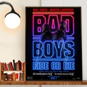 Will Smith And Martin Lawrence In Bad Boys Ride Or Die UltraScreen DLX And SuperScreen DLX Official Poster Home Decoration Poster Canvas