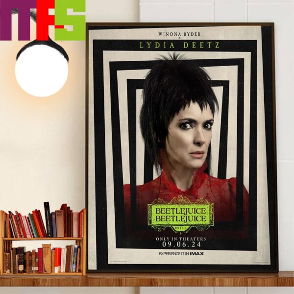 Winona Ryder Is Lydia Deetz In Beetlejuice Beetlejuice 2024 Home Decorations Wall Art Poster Canvas