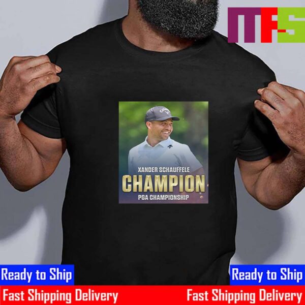 Xander Schauffele Champion The 2024 PGA Championship For The First Major Victory Essential T-Shirt