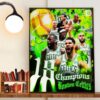 2024 Bill Russell NBA Finals MVP Is Jaylen Brown Boston Celtics Wall Art Decor Poster Canvas