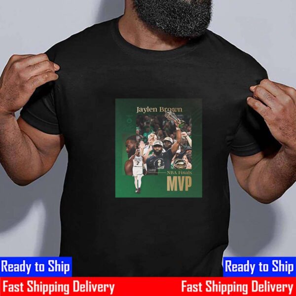 2024 Bill Russell NBA Finals MVP Is Jaylen Brown Boston Celtics Essential T-Shirt
