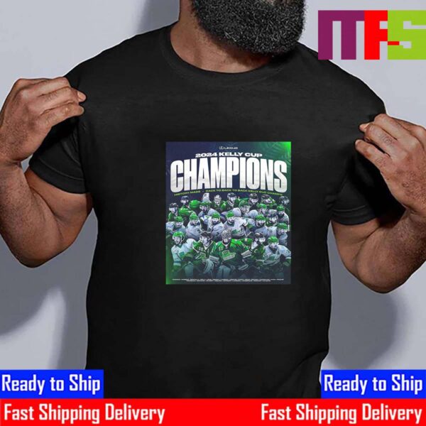 2024 Kelly Cup Champions History Made Florida Everblades Back To Back To Back Kelly Cup Champs Essential T-Shirt