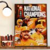 2024 NCAA MCWS National Champions Tennessee Beats Texas A&M 6-5 Decor Wall Art Poster Canvas