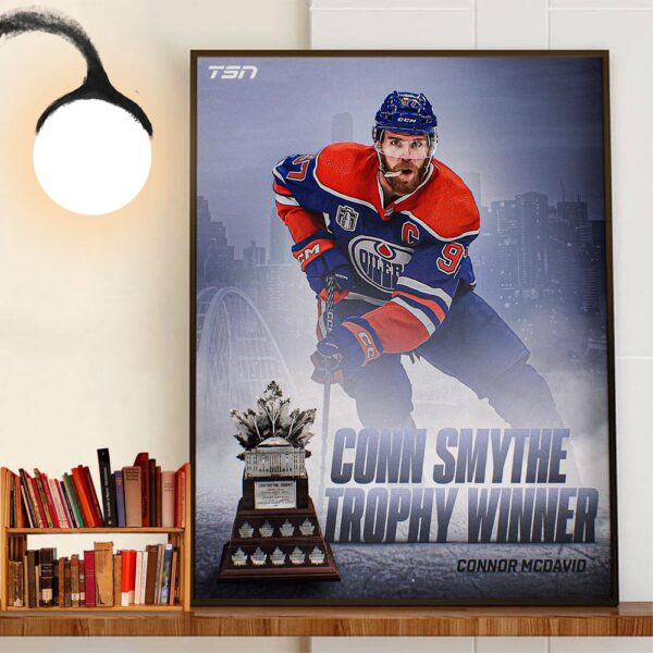 2024 Stanley Cup Finals MVP Connor Mcdavid Is The Conn Smythe Trophy Winner Decor Wall Art Poster Canvas