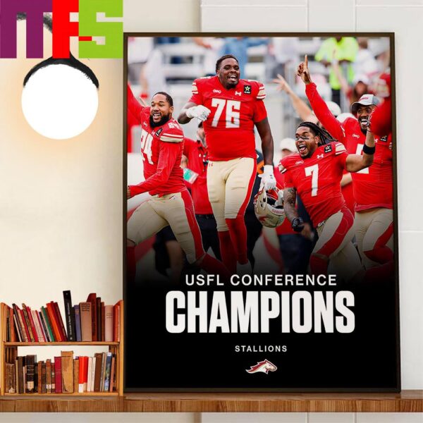 2024 USFL Conference Champions Birmingham Stallions Are Heading To The UFL Championship Game Decor Wall Art Poster Canvas