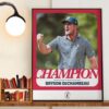 Bryson DeChambeau Wins The 124th US Open Champions 2024 For 2x Major Championship Wall Art Decor Poster Canvas