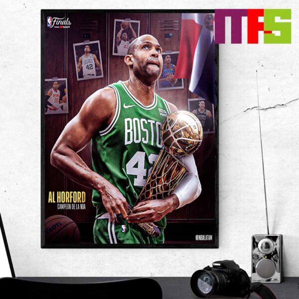 Al Horford Campeon De La NBA Champions 2024 Boston Celtics Home Decor Poster Canvas