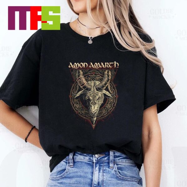Amon Amarth Tour 2024 Backpatch Heidrun Essential T-Shirt