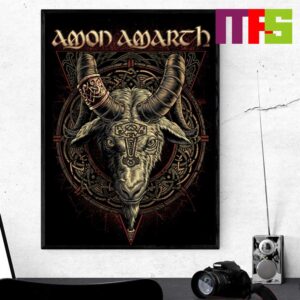 Amon Amarth Tour 2024 Backpatch Heidrun Home Decor Poster Canvas