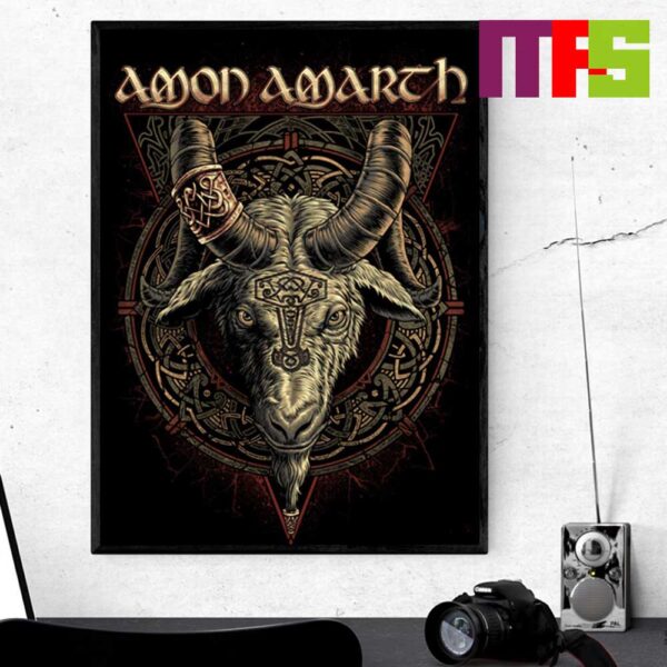 Amon Amarth Tour 2024 Backpatch Heidrun Home Decor Poster Canvas