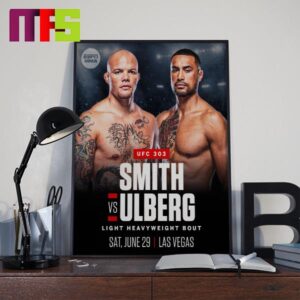 Anthony Smith vs Carlos Ulberg UFC 303 Las Vegas On June 29th 2024 Home Decor Poster Canvas Anthony Smith vs Carlos Ulberg UFC 303 Las Vegas On June 29th 2024 Home Decor Poster Canvas