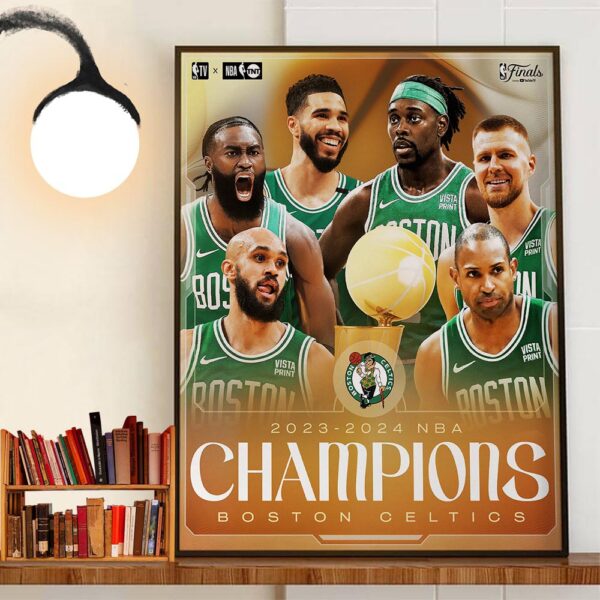 Anything Is Possible The Boston Celtics Are 2023-2024 NBA Champions Wall Art Decor Poster Canvas