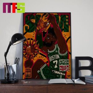 Artist Slam 242 Jaylen Brown Boston Celtics Home Decor Poster Canvas