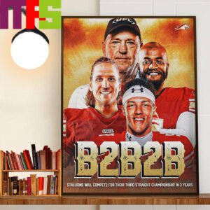 B2B2B Birmingham Stallions 2024 USFL Conference Champions Decor Wall Art Poster Canvas