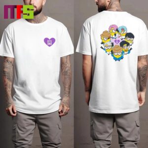 BTS And Despicable Me 4 Release Collaboration On June 21st 2024 Two Sided T-Shirt