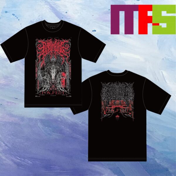 Baby Metal Crimson Rule 2024 Artist Merch Two Sided T-Shirt