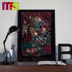 Babymetal Metal March Lithograph World Tour 2024 EU UK Merchandise Home Decor Poster Canvas
