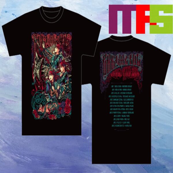 Babymetal Metal March World Tour 2024 EU UK Merchandise Two Sided T-Shirt