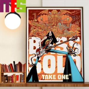 Bass Solo Take One Metallica World Tour at the M72 Helsinki Olympic Stadium Helsinki Finland 2024 Decor Wall Art Poster Canvas