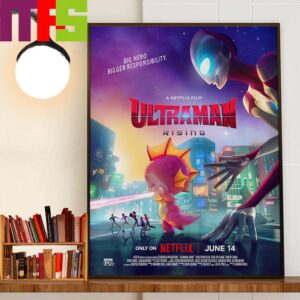 Big Hero Bigger Responsibility A Netflix Film Ultraman Rising June 14th 2024 Official Poster Decor Wall Art Poster Canvas Big Hero Bigger Responsibility A Netflix Film Ultraman Rising June 14th 2024 Official Poster Decor Wall Art Poster Canvas