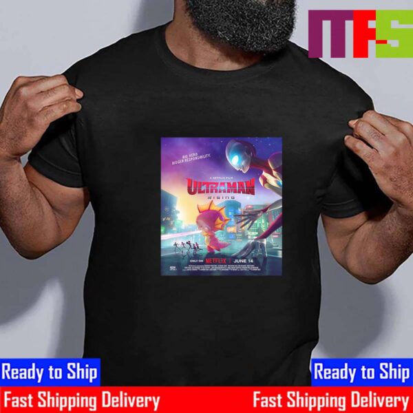 Big Hero Bigger Responsibility A Netflix Film Ultraman Rising June 14th 2024 Official Poster Essential T-Shirt