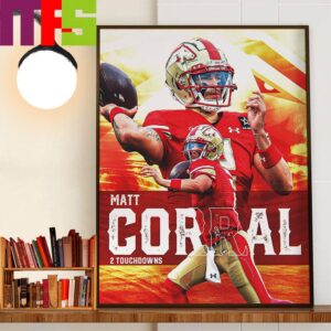 Birmingham Stallions Matt Corral 2 Touchdowns In 2024 USFL Conference Championship Game Decor Wall Art Poster Canvas