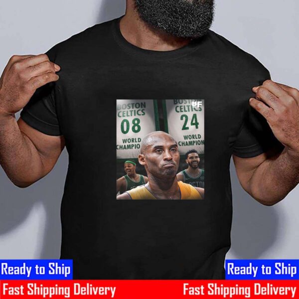 Boston Celtics 2008 And 2024 NBA World Champion Essential T-Shirt