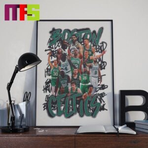 Boston Celtics Champions NBA Finals 2024 Team Home Decor Poster Canvas