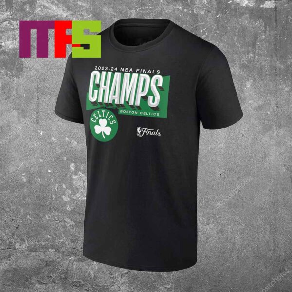 Boston Celtics Fanatics NBA Champions 2024 Pick And Roll Defense Locker Room Essential T-Shirt