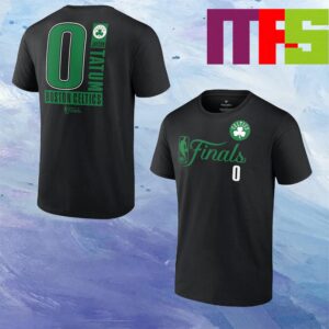 Boston Celtics Jayson Tatum 2024 NBA Finals Inbound Pass Name & Number Two Sided T-Shirt