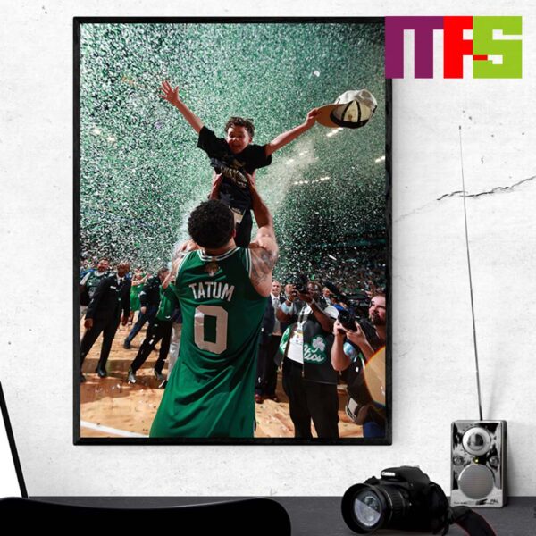 Boston Celtics Jayson Tatum Shares Adorable Moment With His Son Home Decor Poster Canvas