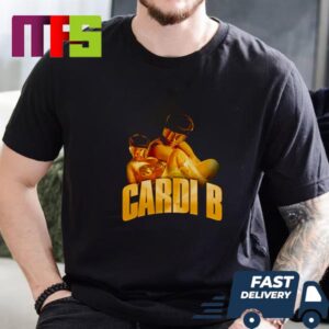 Cardi B Gold Logo And Features An Image Of Cardi B Essential T-Shirt