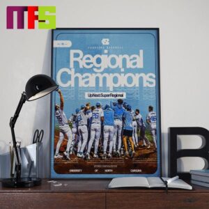 Carolina Baseball Regional Champions Up Next Super Regional 2024 Home Decor Poster Canvas