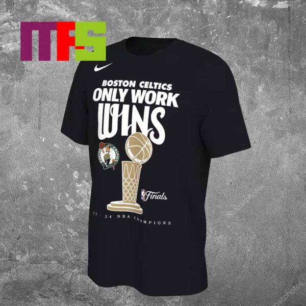 Celebration Trophy Boston Celtics 2024 NBA Finals Champions Essential T Shirt